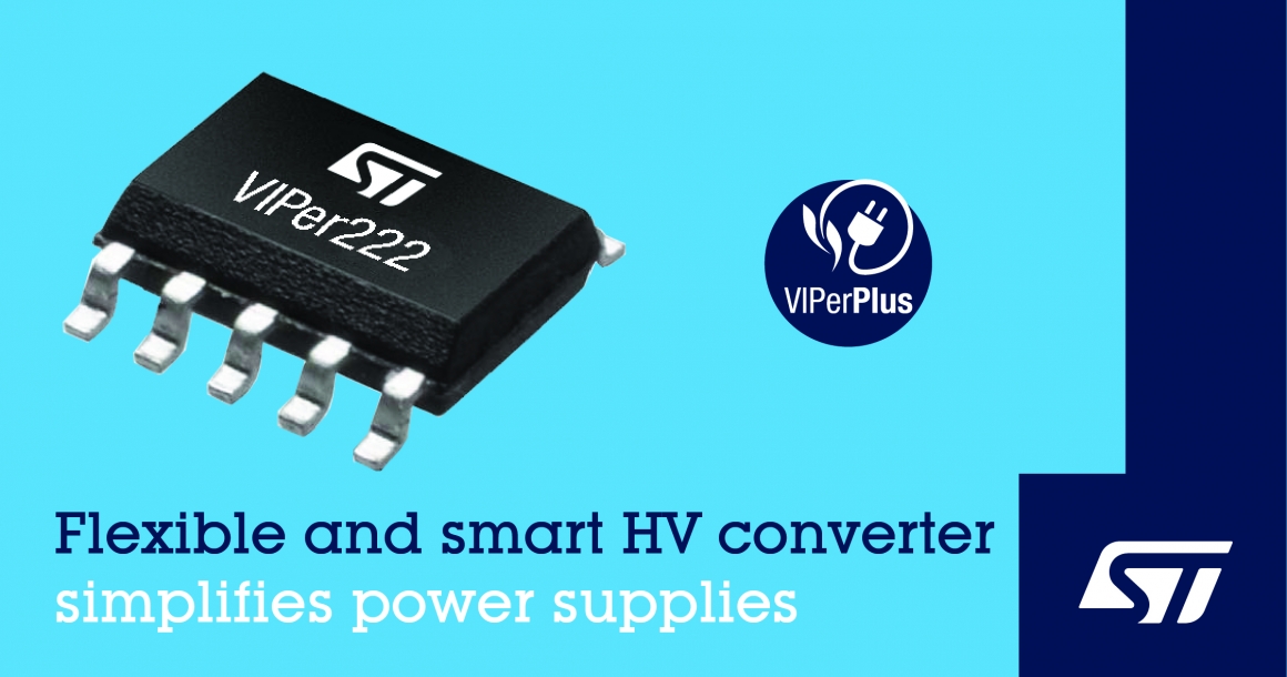 ST新闻稿2020年4月7日——意法半导体推出灵活稳健的VIPer®控制器，简化智能设备电源设计